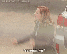 The Office Screaming GIF - The Office Screaming Pam Beesly GIFs