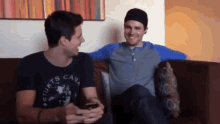 Stephen Amell Robbie Amell GIF - Stephen Amell Robbie Amell Laughing GIFs