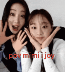 Mimi Y Joy Jiwoo De Mimi GIF - Mimi Y Joy Jiwoo De Mimi Yves De Joy GIFs