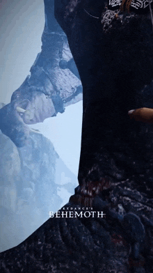 a video game called skydance 's behemoth is being played on a computer