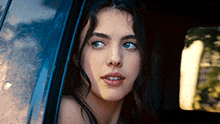 Margaret Qualley Car GIF - Margaret Qualley Car Looking Out GIFs