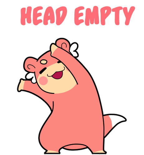 Head Empty Fuwa Sticker - Head Empty Fuwa Stickers
