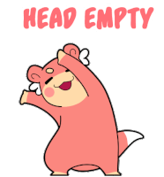 Head Empty Fuwa Sticker - Head Empty Fuwa Stickers