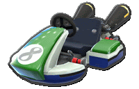Mario Kart 8 Standard Kart Sticker - Mario Kart 8 Standard Kart Icon Stickers