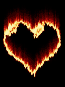 للحبيب Fire GIF - للحبيب Fire Hearts GIFs