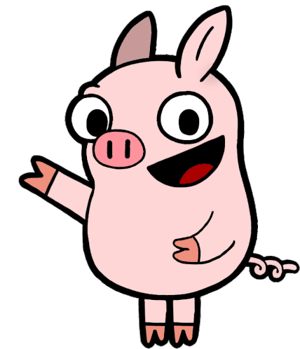 Laculpa Pig Sticker - Laculpa Pig Hi Stickers