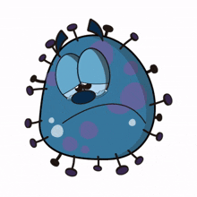 corona virus pandemic blue sad