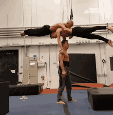 balance lifting gymnastics aerobatics strong