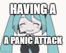 Panic Attack Hatsune Miku GIF - Panic Attack Hatsune Miku GIFs