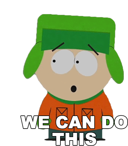 We Can Do This Kyle Broflovski Sticker - We Can Do This Kyle Broflovski South Park Stickers