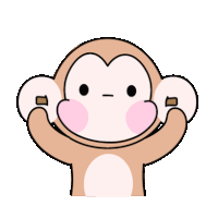 Monkey Animal Sticker - Monkey Animal Listening Stickers