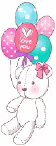 Love Teddy Bear GIF - Love Teddy Bear Balloon GIFs