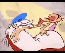 Ren And Stimpy Beso GIF