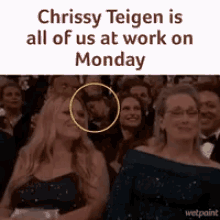 Chrissy Teigen Monday GIF - Chrissy Teigen Monday Sleeping GIFs