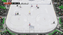 a hockey game between the tpb and dda is being played