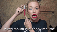 Happy Lipstick GIF - Happy Lipstick Makeup GIFs