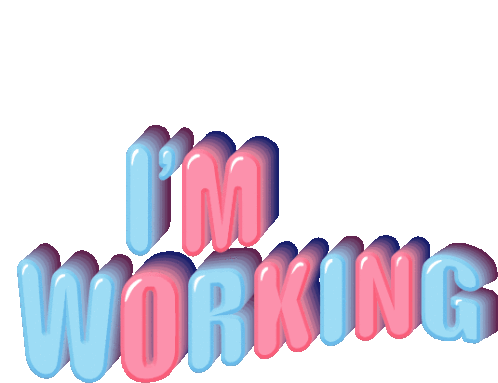 Im Working Im Busy Sticker - Im Working Im Busy Working Hard Stickers
