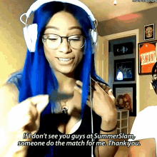 Sasha Banks If I Dont See You Guys At Summer Slam GIF - Sasha Banks If I Dont See You Guys At Summer Slam Someone Do The Match For Me GIFs