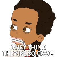 They Think Theyre So Cool Missy Sticker - They Think Theyre So Cool Missy Big Mouth Stickers