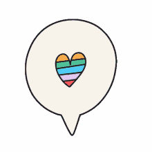 love equality heart colorful rainbow