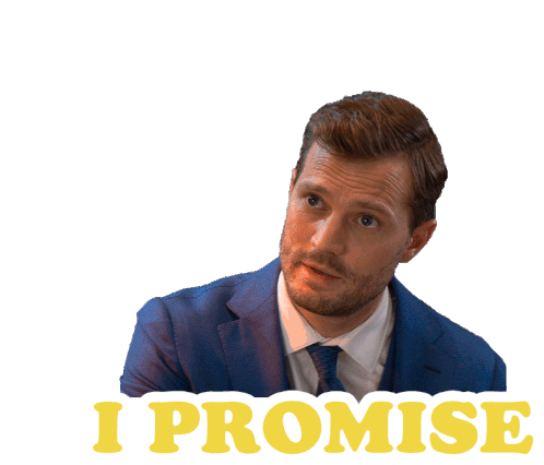 I Promise Jamie Dornan Sticker - I Promise Jamie Dornan Barb And Star Go To Vista Del Mar Stickers