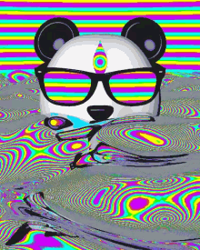 Panda Trippy GIF - Panda Trippy Cool GIFs