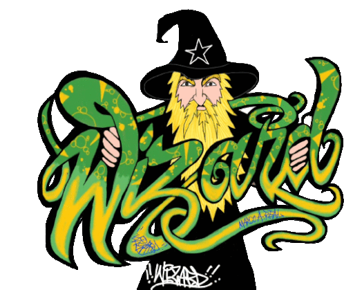 Wizard Graffiti Sticker