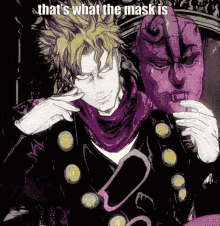 jojo dream mask dio thats what the mask is