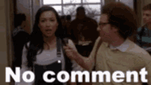 No Comment GIF - No Comment Santana Glee Hurriedly GIFs