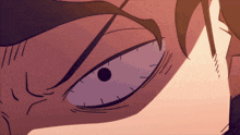 a close up of a person 's eye with a purple eye