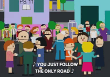 South Park Canada GIF - South Park Canada Follow The Only Road GIFs