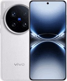 a white vivo phone with a zeiss camera