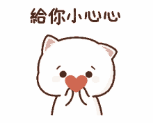 love mochi heart cat