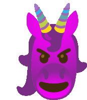 Unicorn Devil Sticker - Unicorn Devil Multicorn Stickers