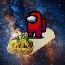 Amogus Burrito GIF - Amogus Burrito Space GIFs