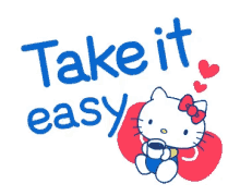 Hello Kitty Take It Easy GIF - Hello Kitty Take It Easy Drink GIFs