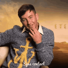 Barry Keoghan Druig The Eternals Marvel Eyes Contact GIF