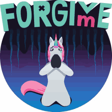 forgive me unicorn life joypixels im sorry unicorn