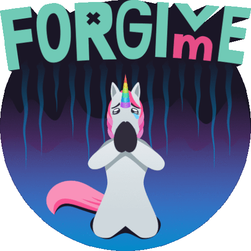 Forgive Me Unicorn Life Sticker - Forgive Me Unicorn Life Joypixels Stickers