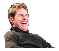 Tom Cruise Laughing Sticker - Tom Cruise Laughing Laughing Meme Stickers
