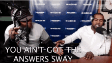 Kanye West No Answers GIF - Kanye West No Answers Sway GIFs