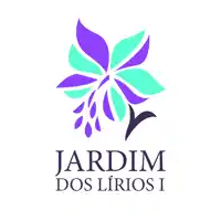 a logo for jardin dos lirios i with a flower