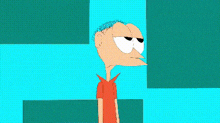 a cartoon character with a very long neck