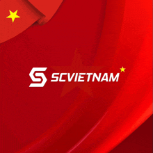 sc vietnam logo on a red background with a flag in the background