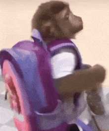 Margotsprestige Monkey Backpack GIF - Margotsprestige Monkey Backpack GIFs
