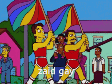 Zaid Gay Pride GIF - Zaid Gay Pride The Simpsons GIFs