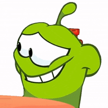 hiding something om nom cut the rope putting out of sight covering it