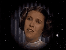 Carrie Fisher Blank Stare GIF - Carrie Fisher Blank Stare Princess Leia GIFs