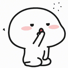 a cartoon drawing of a mushroom with a heart in its mouth
