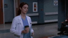 Greys Anatomy Jules Millin GIF - Greys Anatomy Jules Millin Coffee GIFs